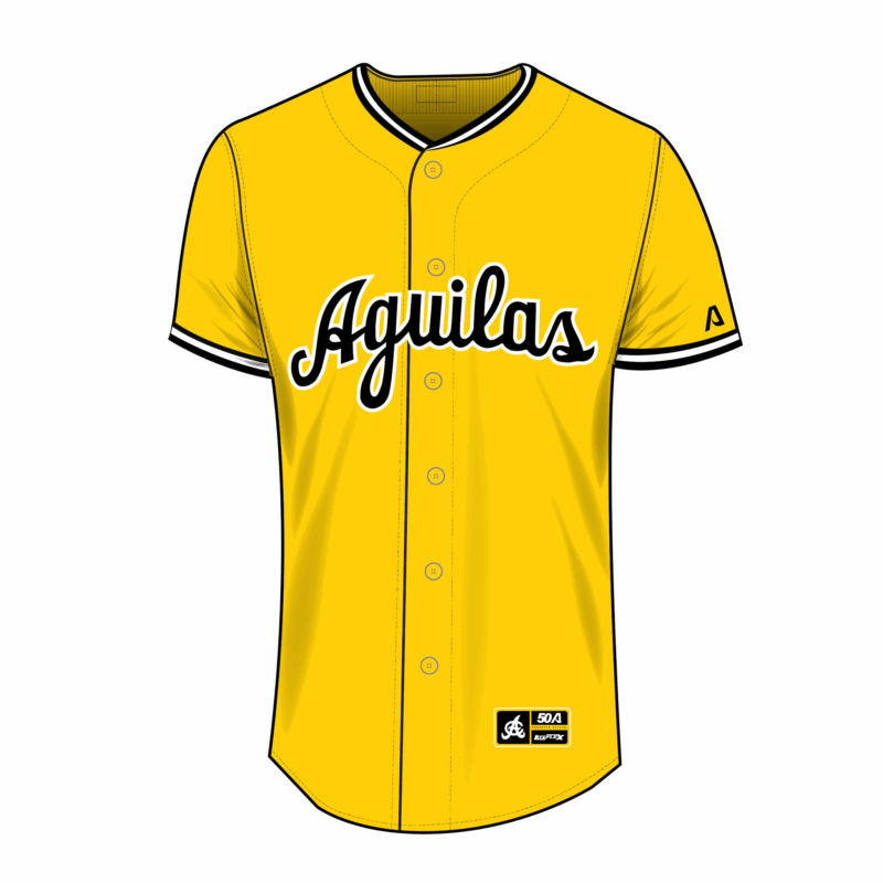 Aguilas Cibaeñas Authentic Classic Yellow Custom Jersey