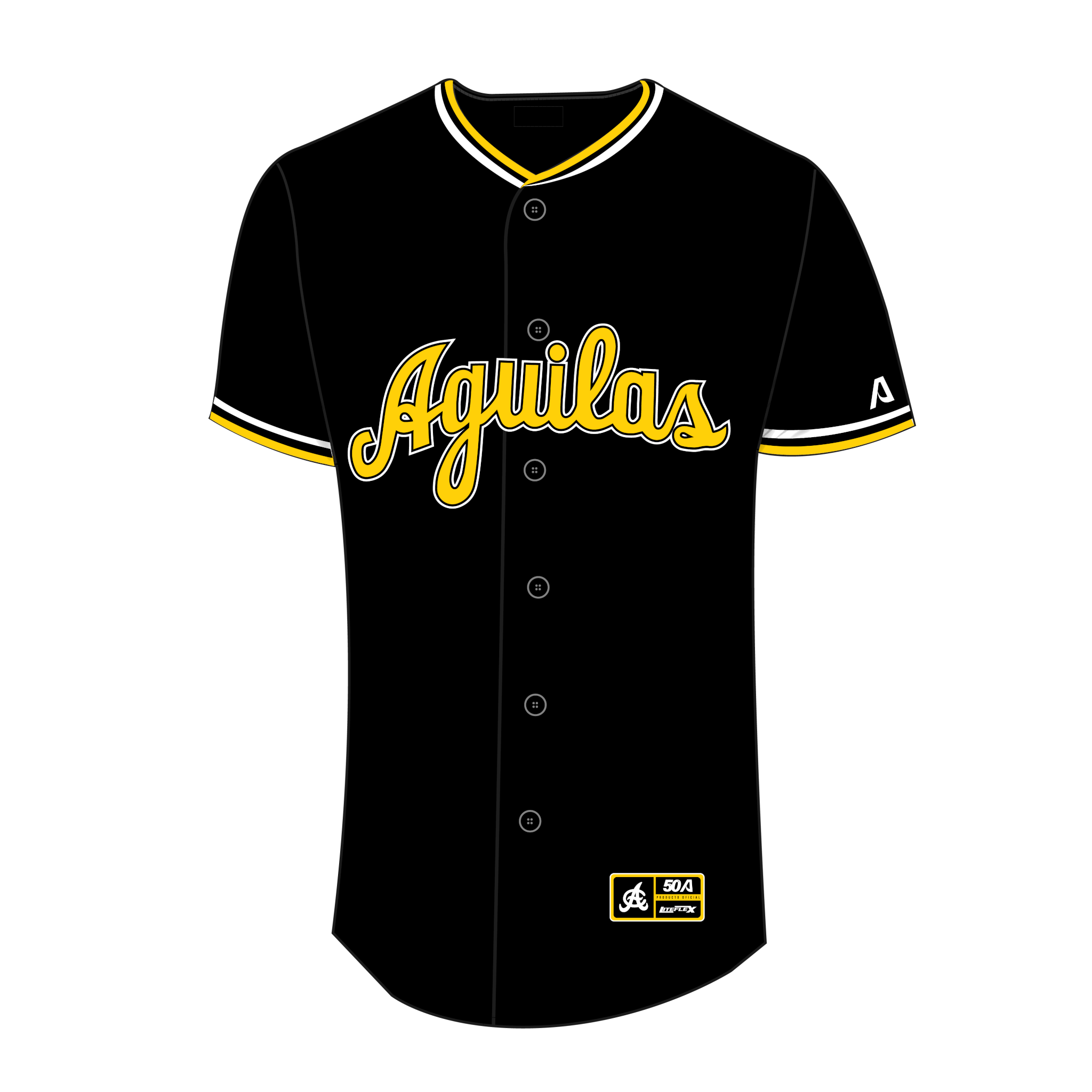 Aguilas Cibaeñas Authentic Black Custom Jersey 2023-2024