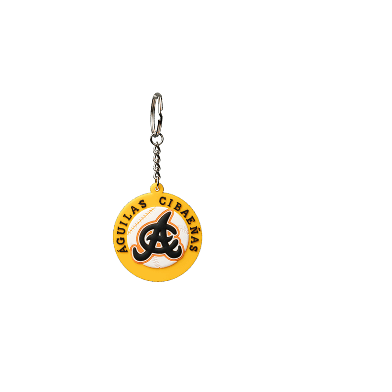 Águilas Cibaeñas Round Keychain Yellow