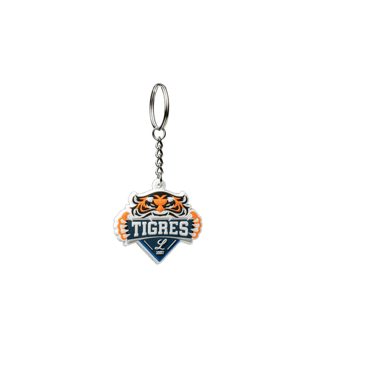 Tigres del Licey Logo Tigre Keychain Blue/White