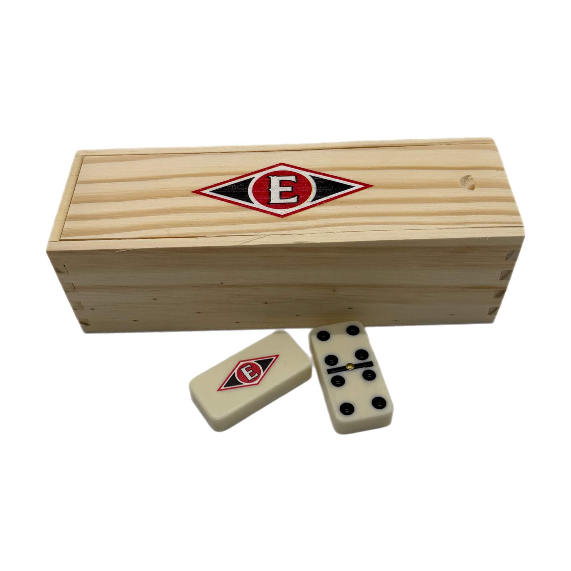 Leones del Escogido Premium Domino Set with Wooden Box – Official LIDOM Team Edition - Domino Premium con Caja de Madera