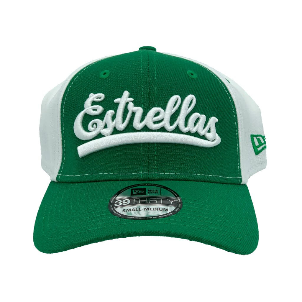 Estrellas Orientales New Era White/Green 39THIRTY Flex Hat