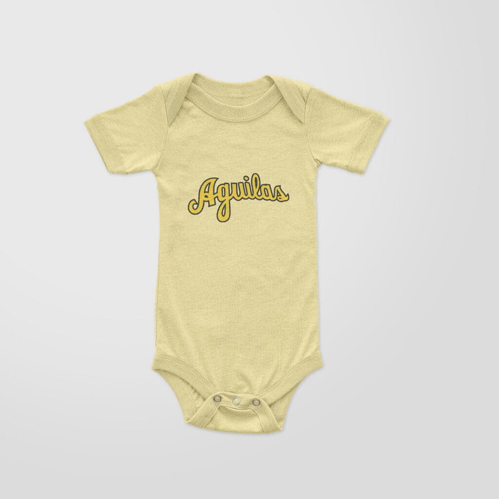 Aguilas Cibaeñas - "Aguilas" Baby Onesie - Yellow/Amarillo