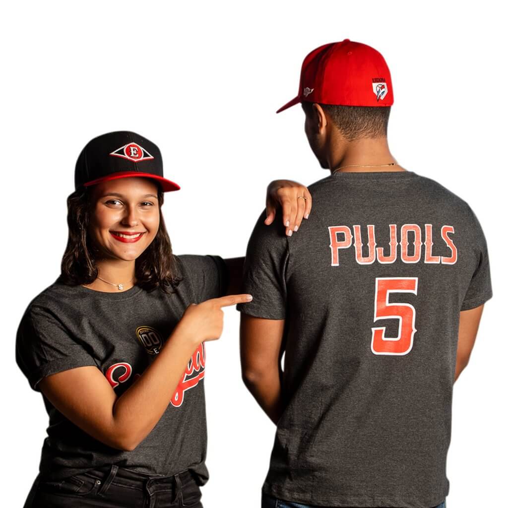 ALBERT PUJOLS GRAY T-SHIRT Leones Del Escogido