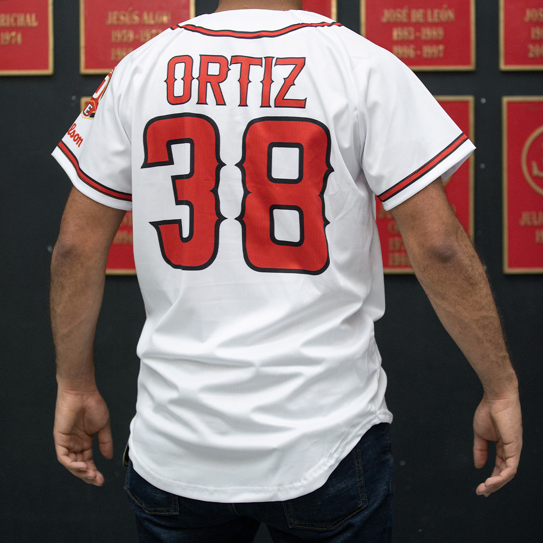 David Ortíz | Authentic white jersey Leones del Escogido