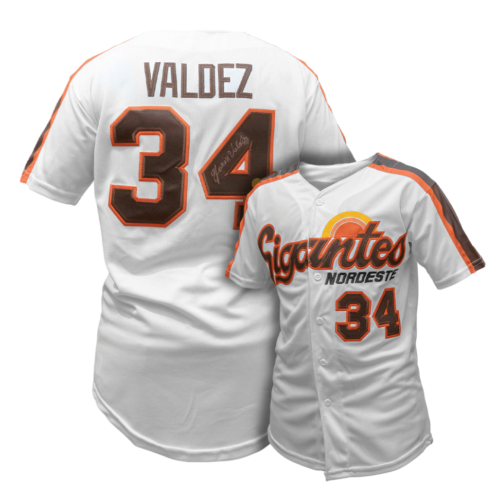 Efraín Valdez | Retro Jersey Autographed Gigantes del Cibao.