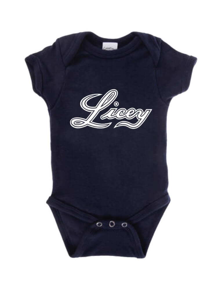 Tigres del Licey - "Licey" Baby Onesie - Navy Blue/Azul