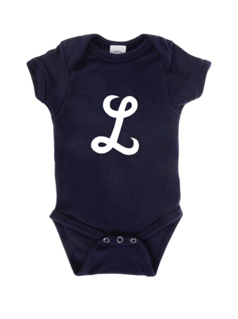 Tigres del Licey - "L" Baby Onesie - Navy Blue/Azul
