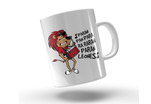 Leones del Escogido 11 OZ Mug / Taza "Param Pan Leones"