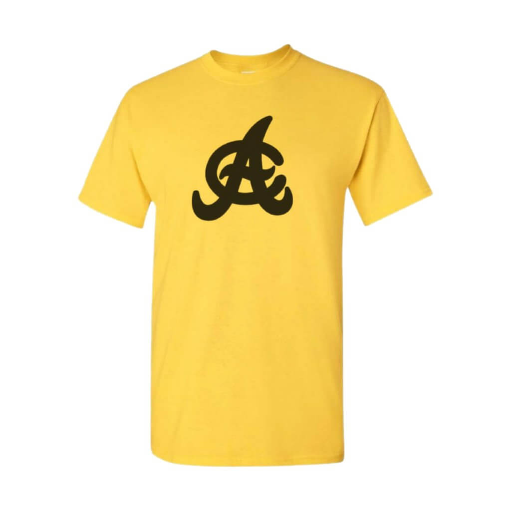 Aguilas Cibaeñas Mens' Short Sleeve T-shirts (yellow-black)