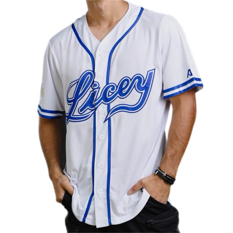 Tigres del Licey Authentic White Custom Jersey Arrieta Titanes