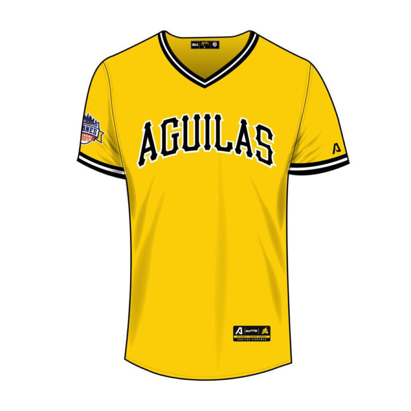 Aguilas Cibaeñas Authentic Yellow Pullover Jersey Arrieta