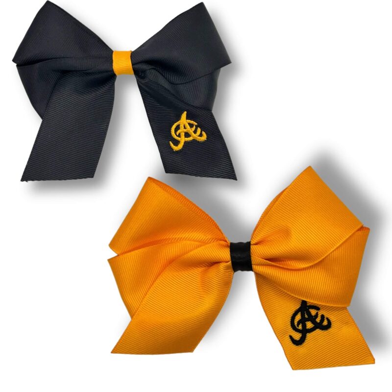 Aguilas Cibaeñas Women's and Girls' Baseball Hair Bows 2 Pcs - Lazos de Cabello de Béisbol Aguilas Cibaeñas - Para Niñas/Mujeres