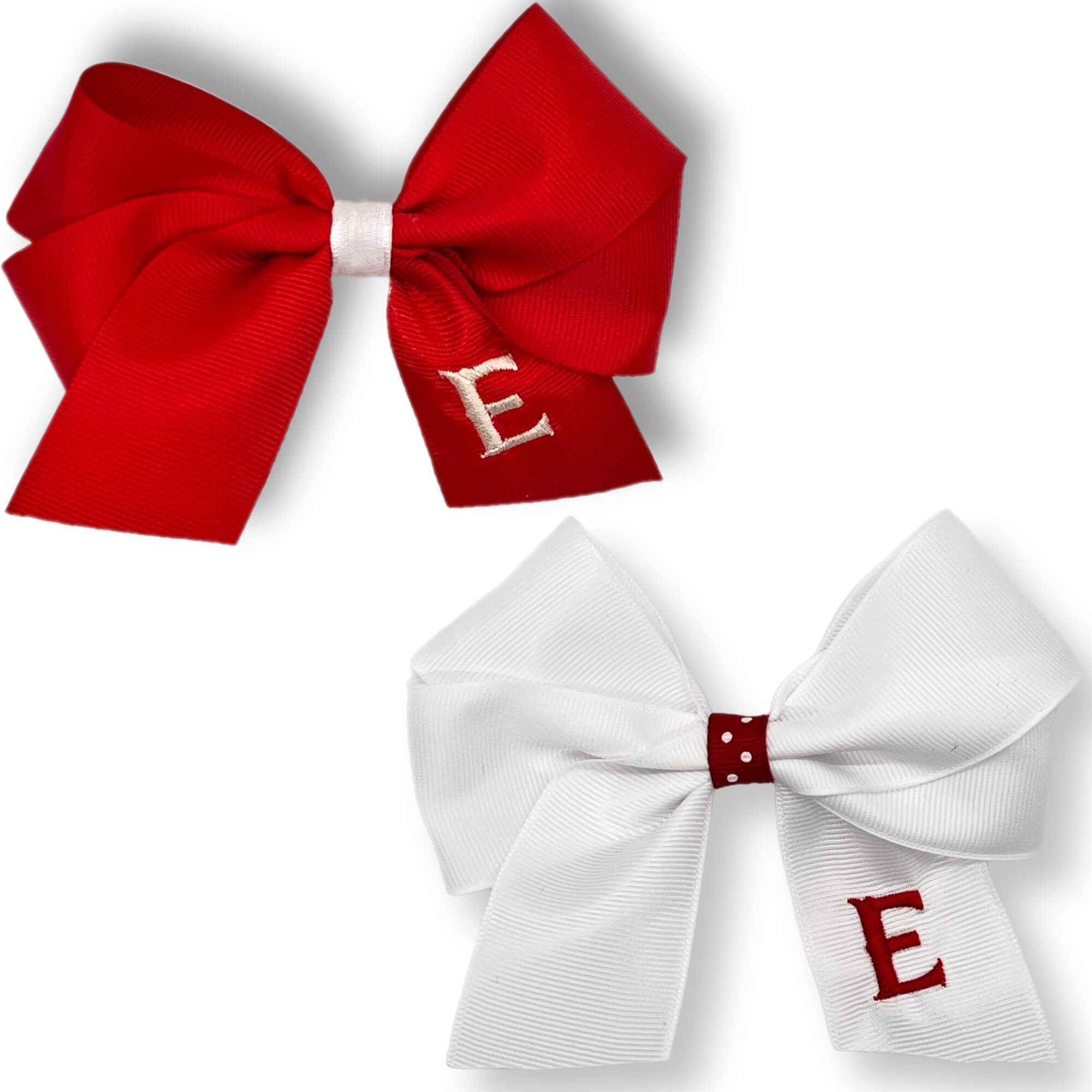 Leones del Escogido Women's and Girls' Baseball Hair Bows 2 Pcs - Lazos de Cabello de Béisbol Leones del Escogido - Para Niñas/Mujeres