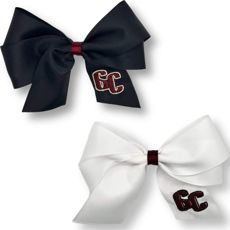 Gigantes del Cibao Women's and Girls' Baseball Hair Bows 2 Pcs - Lazos de Cabello de Béisbol Gigantes del Cibao - Para Niñas/Mujeres