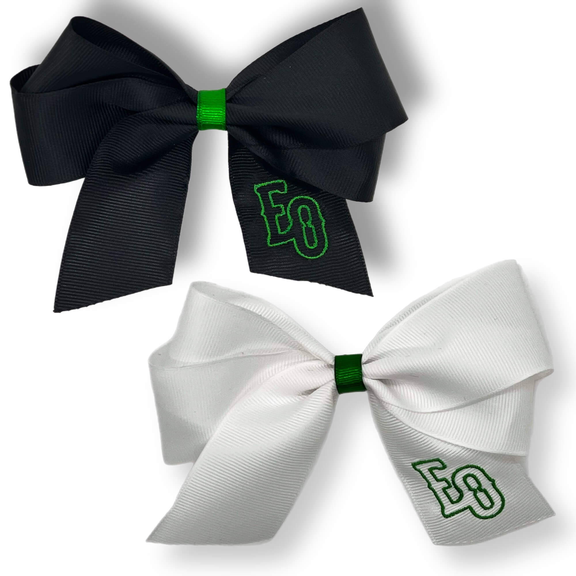 Estrellas Orientales Women's and Girls' Baseball Hair Bows 2 Pcs - Lazos de Cabello de Béisbol Estrellas Orientales - Para Niñas/Mujeres