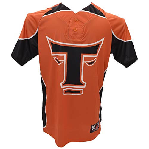 Toros del Este Authentic Orange Jersey Two-Button