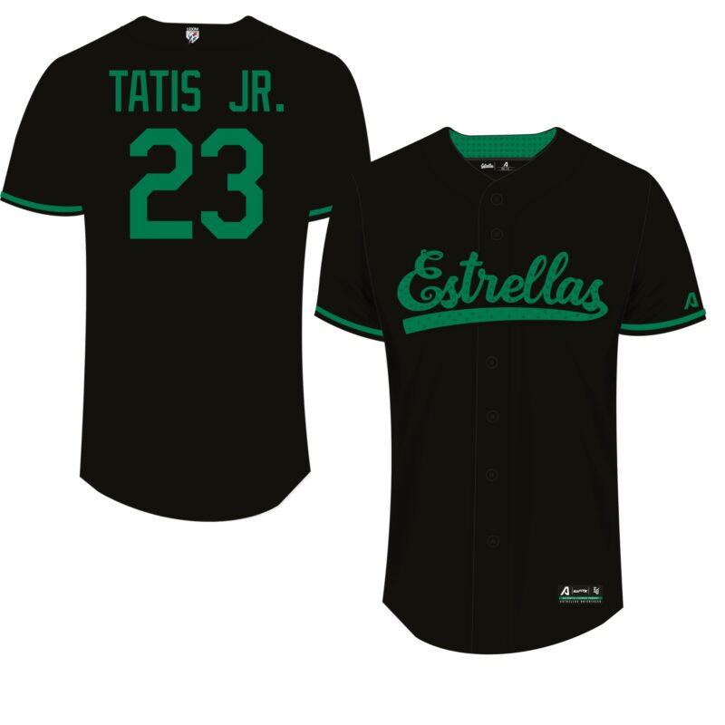Men's Estrellas Orientales Tatis Jr #23 Replica Player Jersey Black Arrieta