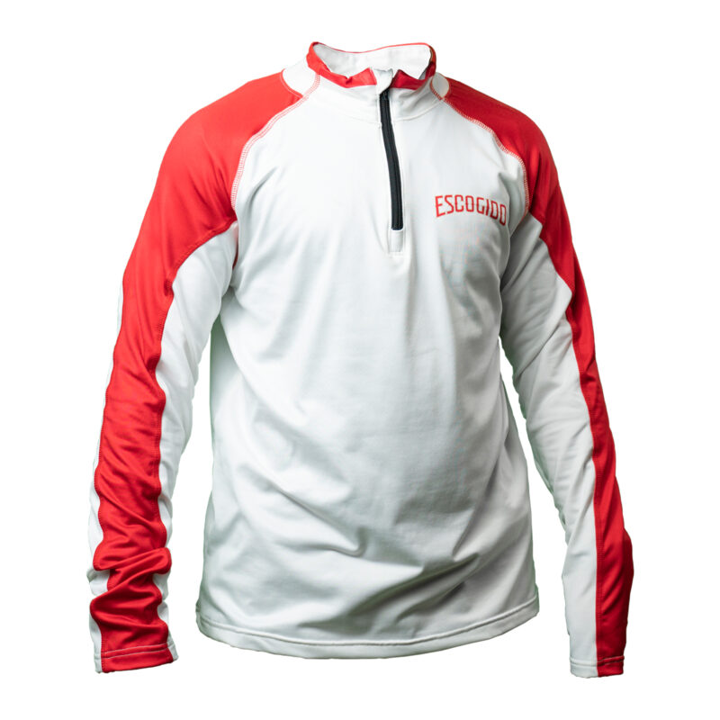 Leones del Escogido Men's White Quarter Zip Jacket