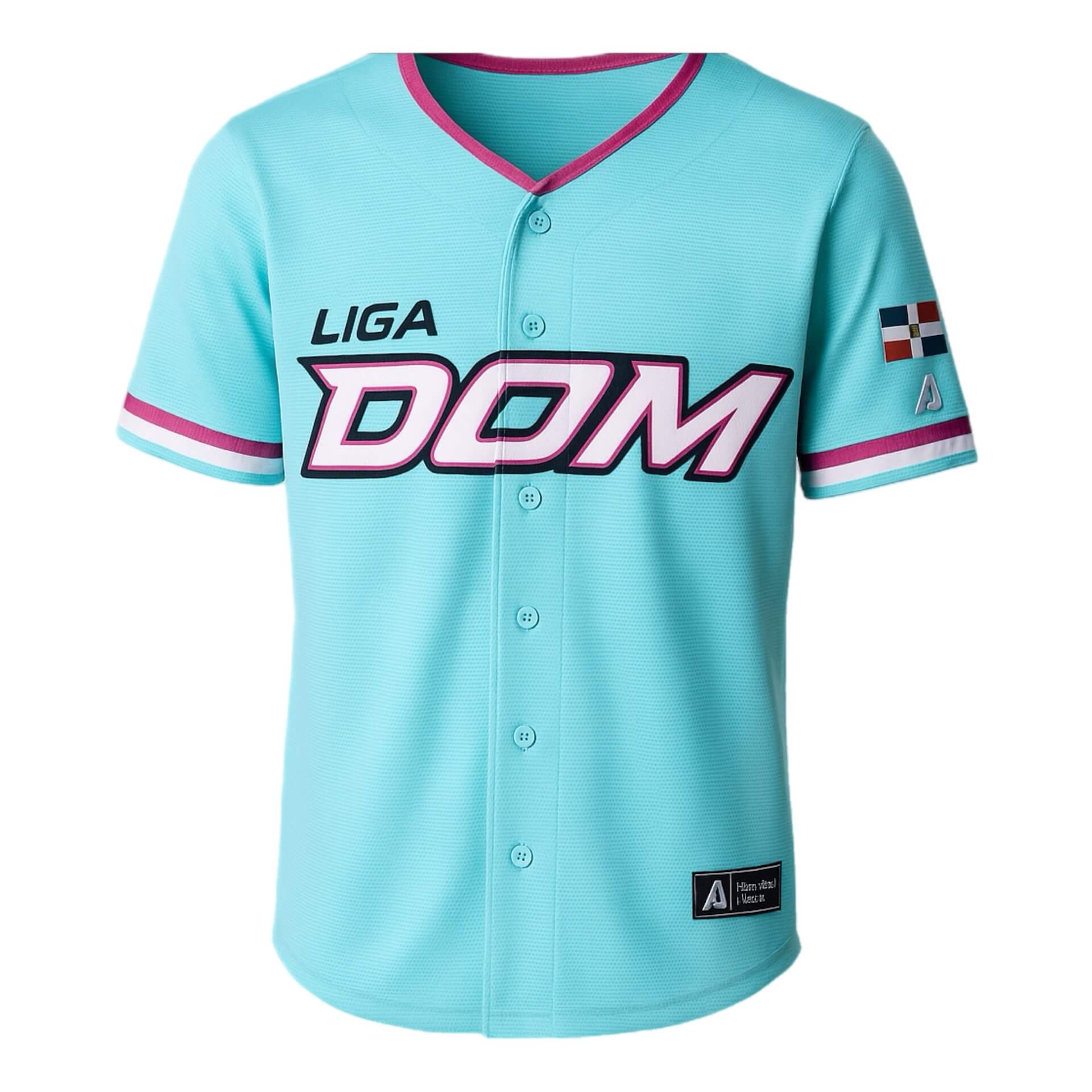 Jersey Liga Dominicana LIGADOM Teal/Pink - Arrieta - Serie del Caribe