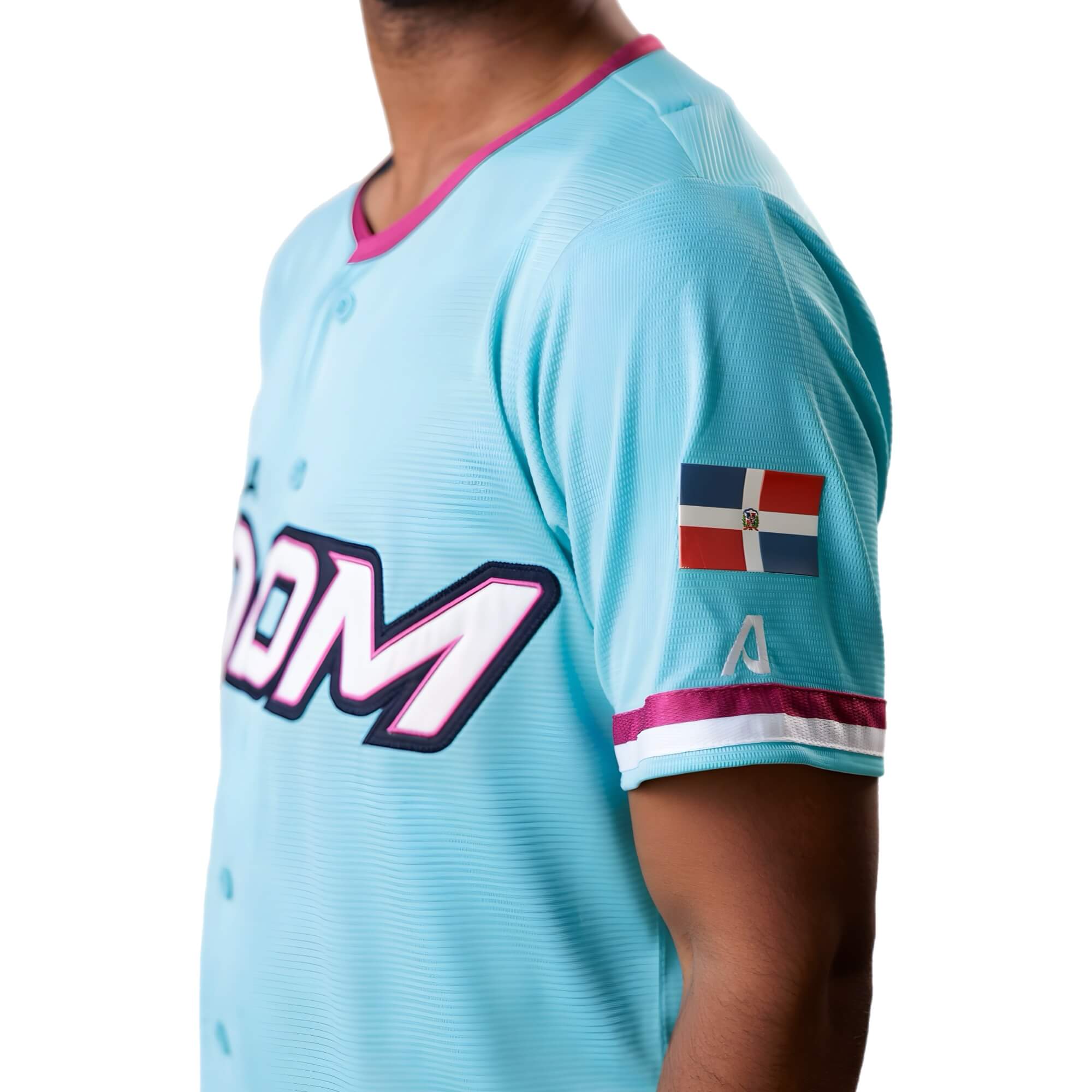 Jersey Liga Dominicana LIGADOM Teal/Pink - Arrieta - Serie del Caribe - Image 3