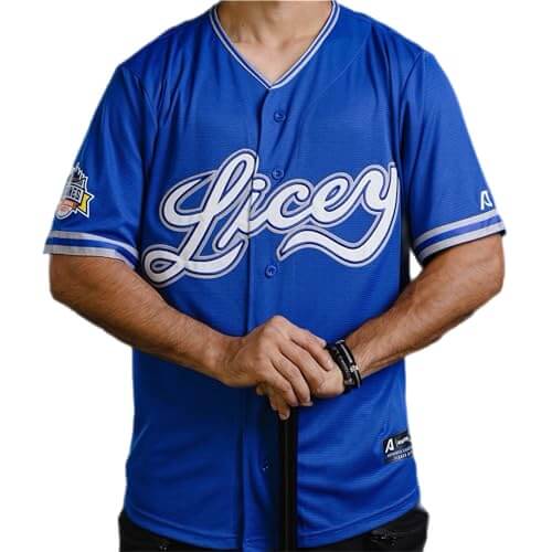 Tigres del Licey Authentic Blue Custom Jersey Arrieta Titanes