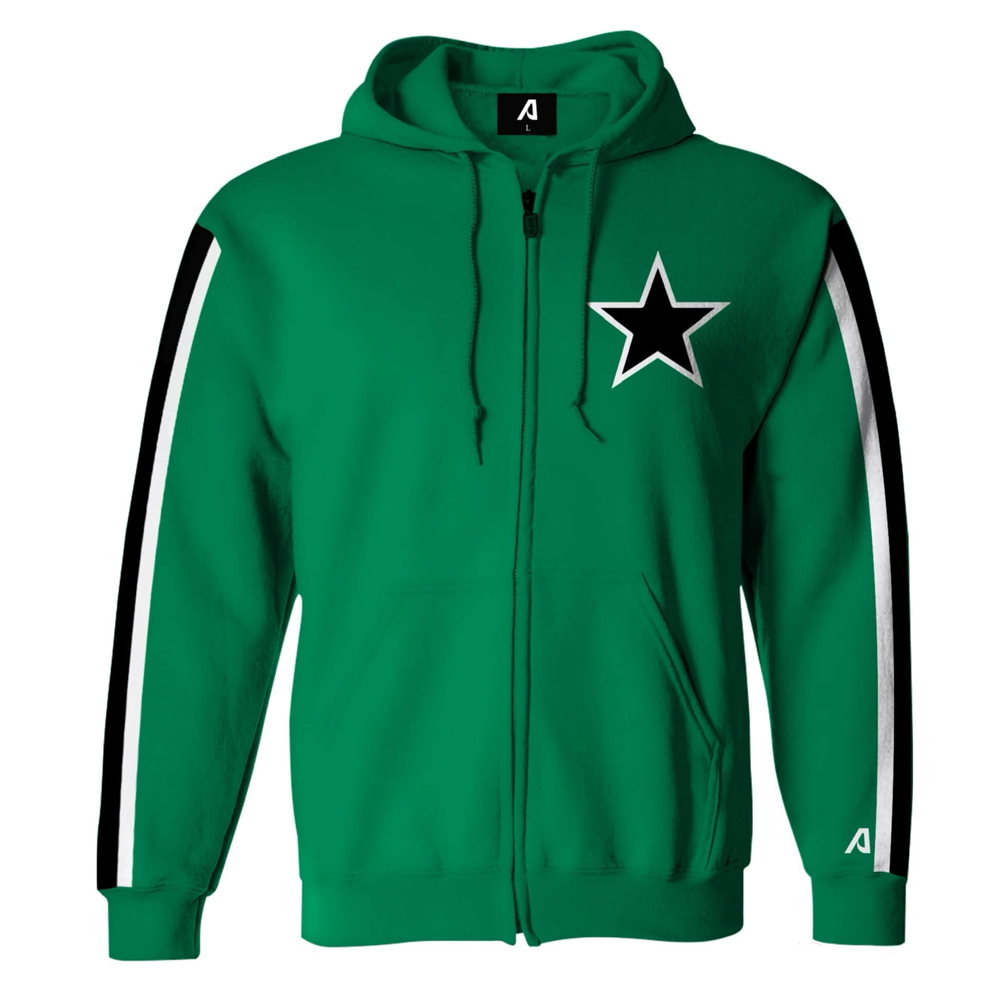 Estrellas Orientales Green Hoodie