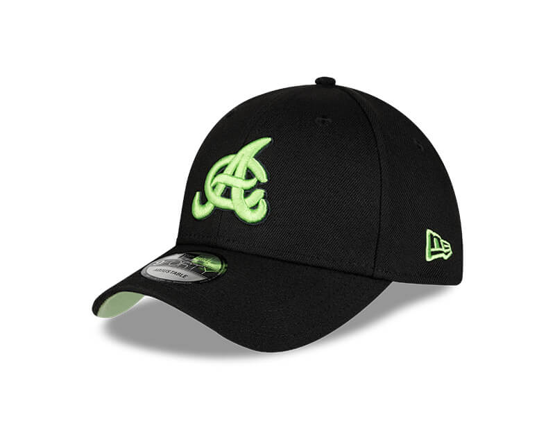 Águilas Cibaeñas 9Forty Adjustable Black with Neon Green Logo New Era