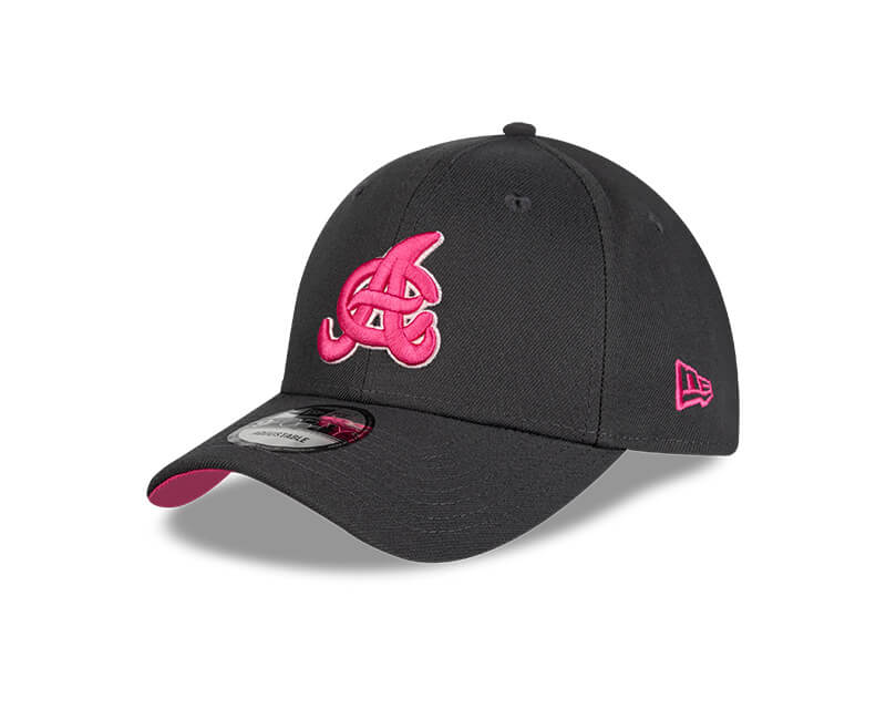 Águilas Cibaeñas 9Forty Adjustable Black with Neon Pink Logo New Era