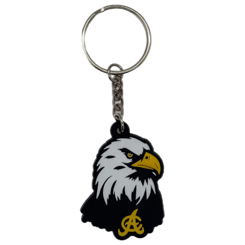 Aguilas Cibaeñas Black silicone Key Chain key ring (Aguila) - Llavero