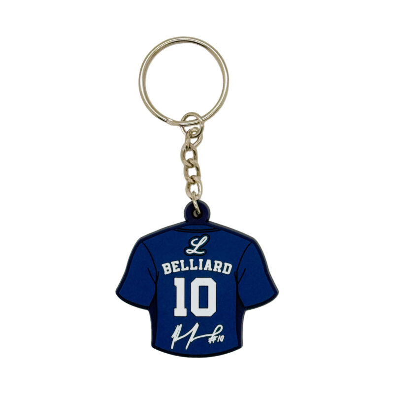 Tigres del Licey Ronnie Belliard Number and Signature silicone Key Chain key ring - Llavero