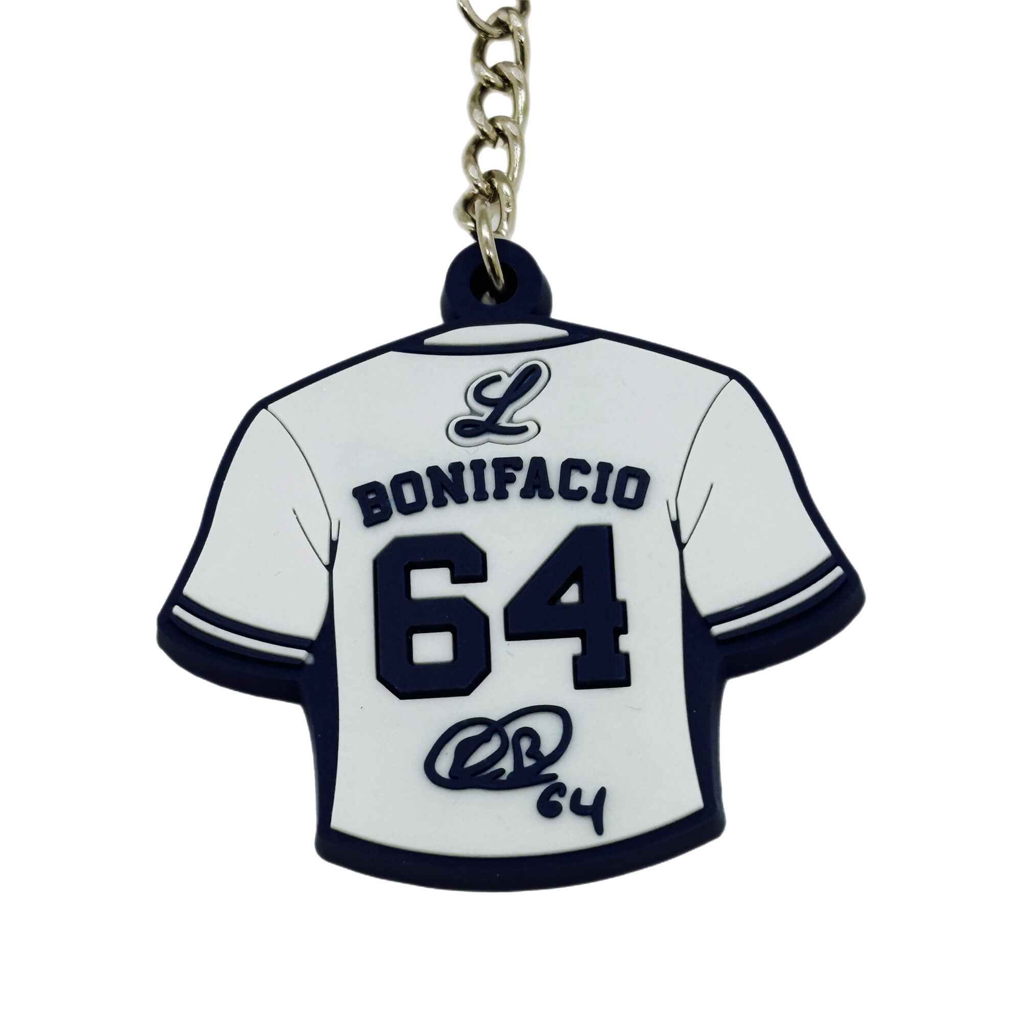 Tigres del Licey Emilio Bonifacio Number and Signature silicone Key Chain key ring - Llavero - Image 3