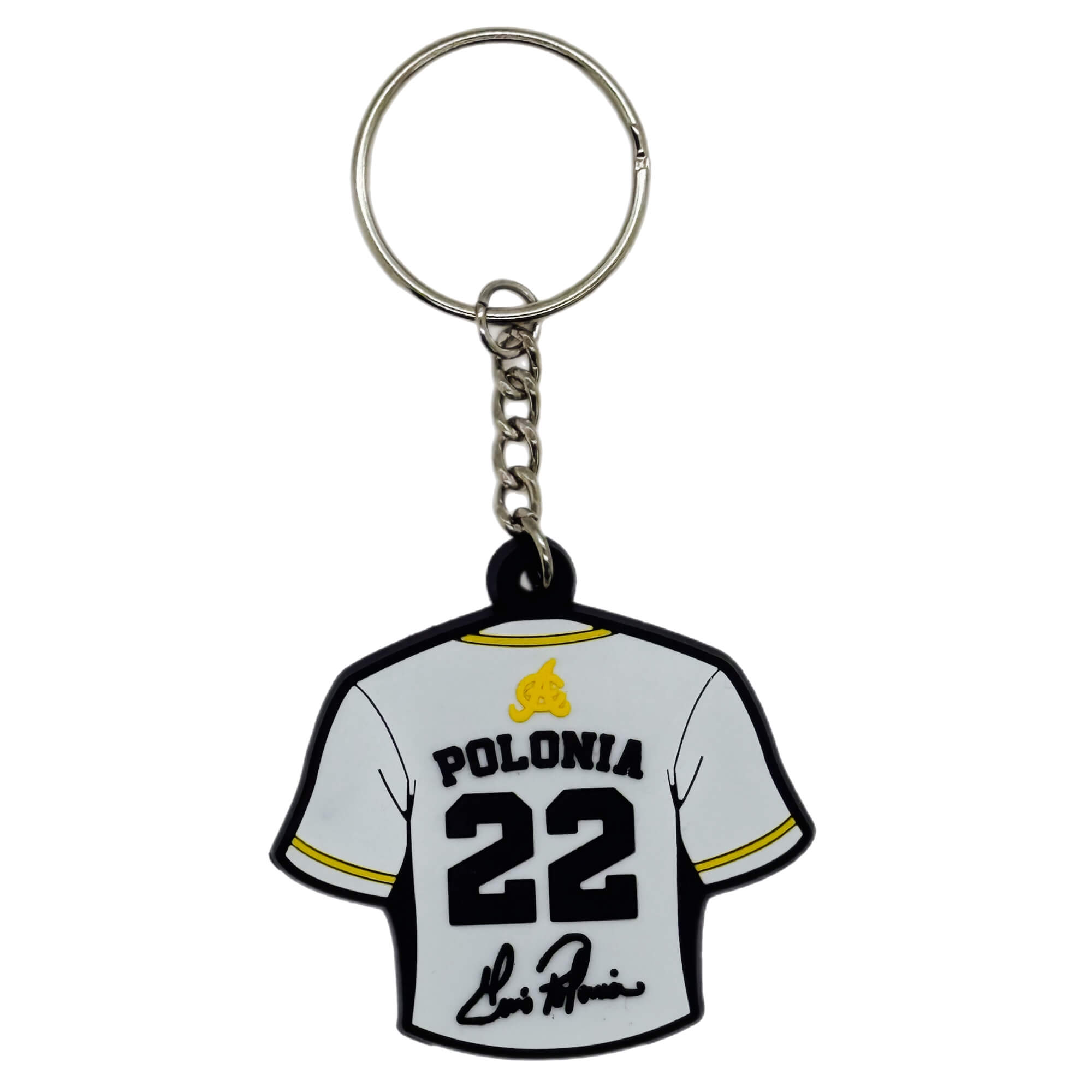 Aguilas Cibaeñas Luis Polonia Number and Signature silicone Key Chain key ring - Llavero