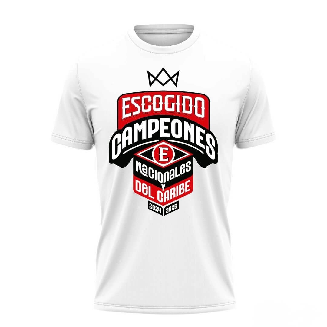 Leones del Escogido Campeones Nacionales y del Caribe 2024-2025 White T-Shirt