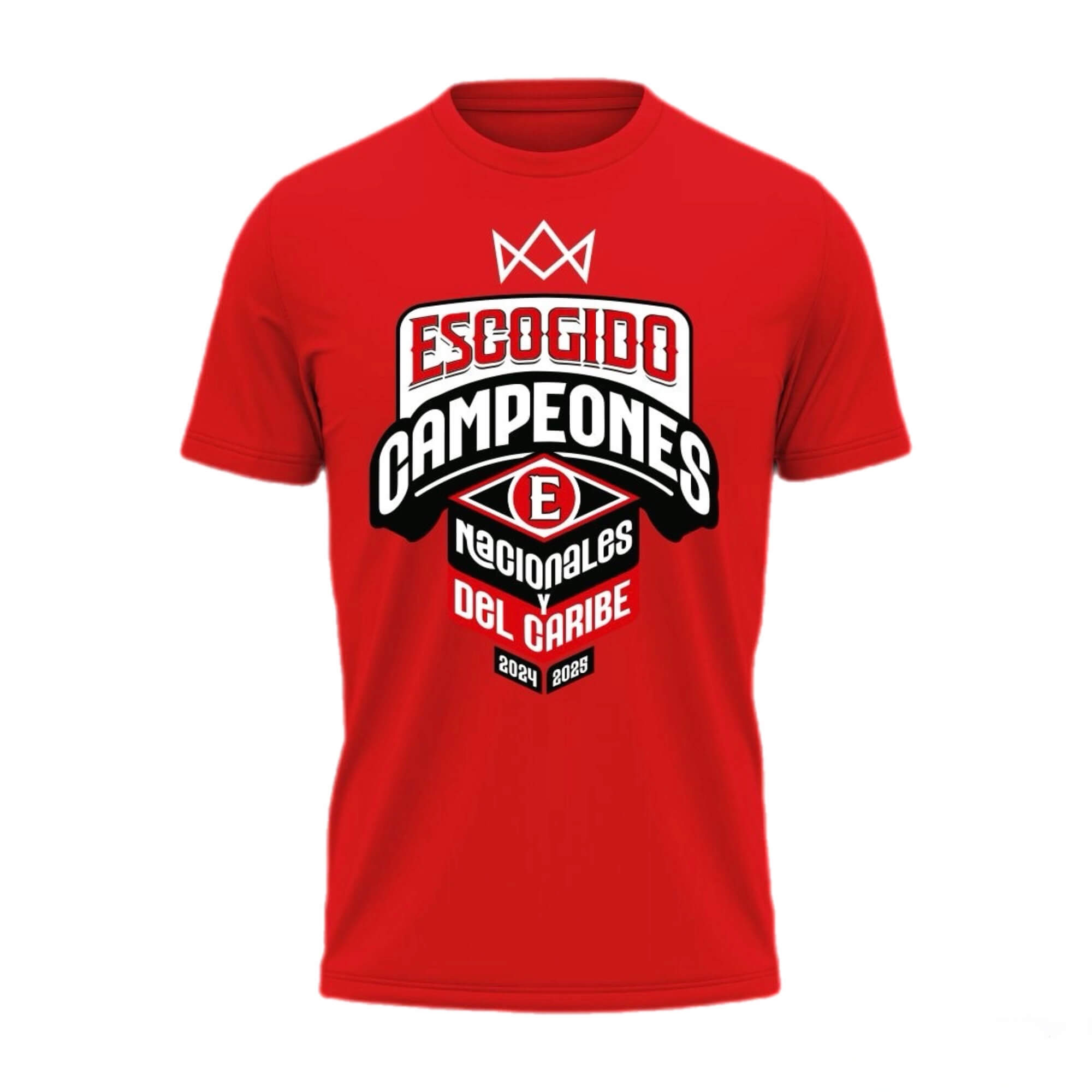Leones del Escogido Campeones Nacionales y del Caribe 2024-2025 Red T-Shirt